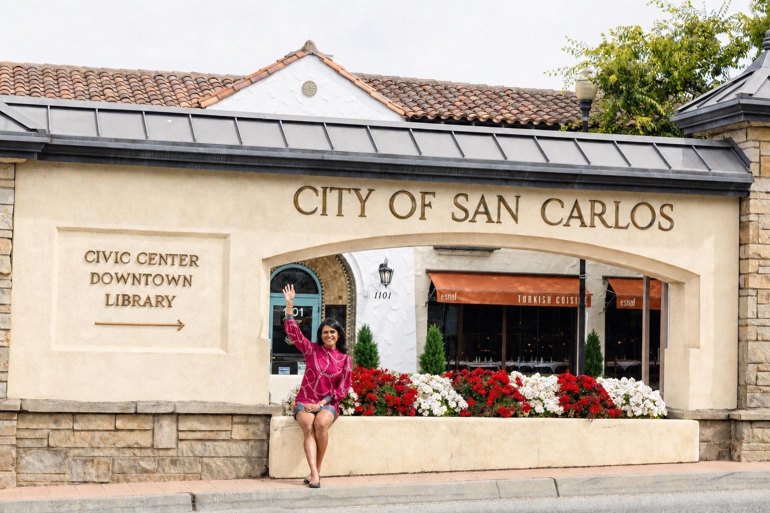 San Carlos station and surrounding community